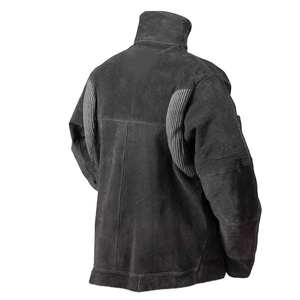 แจ็กเก็ตเครื่องเชื่อมแบบปลอดภัยเสื้อแจ็กเก็ตหนังวัวแยกสำหรับเสื้อผ้าเพื่อความปลอดภัยในการผลิต - Product Image 3