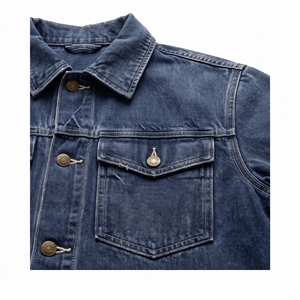 Veste en sergé délavé pour homme, style décontracté, idéale pour l'été, fabrication OEM/ODM, vente en gros, personnalisation usine, faible MOQ - Product Image 4