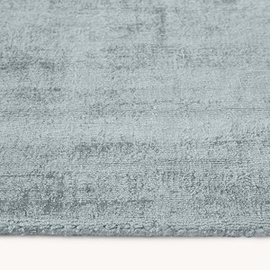 Solid Ice Blue Viscose Area Rug Minimalist Plush Carpet Soft Modern Handloom Living Room Bedroom Office Nursery Floor Decor Home - Product Image 5