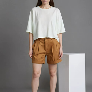 Camisetas Personalizadas para Mujer, Estilo Y2K, Blancas, de Lujo, de Algodón, Camisetas Cortas para Mujer - Product Image 4