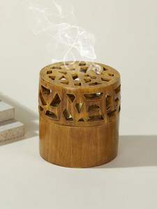 Brûleur d'encens en bois durable, conçu pour une utilisation à long terme, avec un corps robuste et une finition soignée - Product Image 6