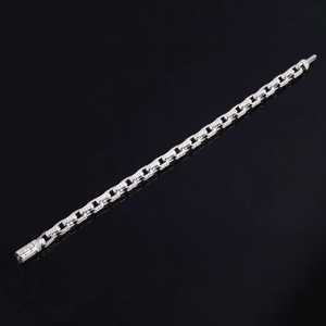 Pulsera de Diamantes Moissanite VVS de Corte Redondo para Hombre, Pulsera de Plata 925 con Incrustaciones de Diamantes, Estilo Hip Hop de Lujo para Uso Diario - Product Image 2