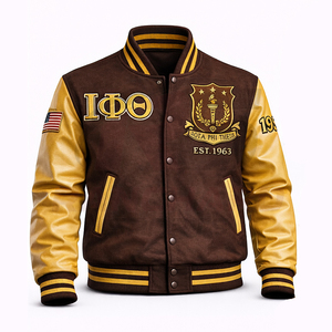 Veste universitaire pour homme de haute qualité, personnalisée, durable, en polyester/coton, look élégant, design de fraternité personnalisé, broderie - Product Image 1