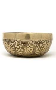 Beautiful Hammered Brass Singing <b>Bowl</b> With Wooden Striker Cushion For <b>Deep</b> Meditation Yoga Studio Spiritual Decor - Product Image 4
