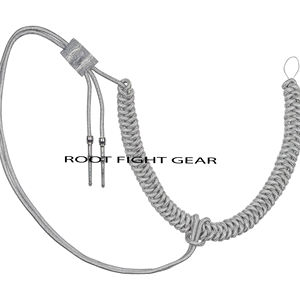Aiguillette de qualité supérieure en fil de soie blanc de luxe avec épingle de sûreté et fermeture auto-agrippante pour uniformes de cérémonie, faite à la main, de premier ordre - Product Image 1