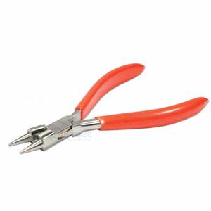 Pince professionnelle pour la fabrication de bijoux, 5 pouces, en acier inoxydable, pour la formation de boucles, à mâchoires rondes et escalonpées, outil de torsion de fil - Product Image 2