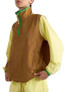 Chaquetas cortavientos para mujer más vendidas Hip Hop personalizado de talla grande Patchwork Color Pullover Material superior de procesamiento de tinte - Product Image 4