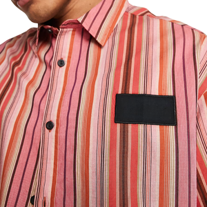 Vêtement de rue pour homme Y2K, patchwork, manches longues, tissu doux, surdimensionné, bouton contrasté, poche décontractée, été, anti-rides, respirant - Product Image 4