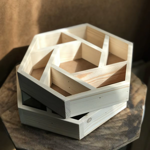 Boîte à épices en bois au design unique, organisateur de cuisine, article de décoration, boîte à assaisonnements en bois personnalisée de luxe - Product Image 1