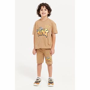 Conjunto de Ropa Infantil de Diseño Personalizado OEM ODM 100% Algodón para Niños y Niñas, Conjunto de 2 Piezas, Camiseta y Pantalones Cortos, Ropa Casual para Niños - Product Image 2