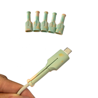 Protection de câble de charge, protège-câble en silicone, anti-pliage, protection contre la poussière