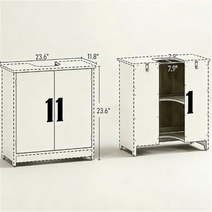 Muebles de Baño, Gabinete de Almacenamiento para Lavabo, Práctico Gabinete para Lavabo de Baño - Product Image 6