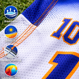 ผู้ผลิตเสื้อฟุตบอลแบบ OEM ตามสั่ง เนื้อผ้าโพลีเอสเตอร์ 100% แห้งเร็ว ระบายอากาศได้ดี ปักลายตามสั่ง ป้องกันรังสียูวี พิมพ์ลายสำหรับนักเตะ - Product Image 3