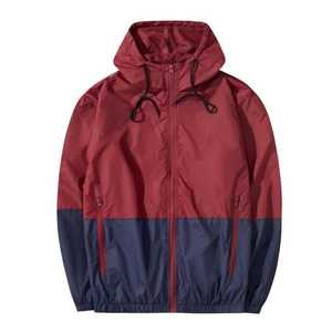 Veste coupe-vent à capuche ajustable grande taille, prix de gros, veste coupe-vent la plus vendue - Product Image 2