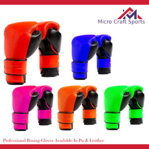 ถุงมือชกมวยระดับมืออาชีพ มีจำหน่ายทั้งแบบ PU และหนังแท้ ผู้ผลิตอุปกรณ์และถุงมือชกมวยแบบกำหนดเอง ซีลโคต ปากีสถาน - Product Image 2