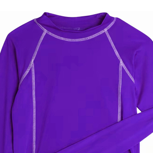 Rashguard pour garçons à manches longues, en polyester et élasthanne, écologique, respirant, séchage rapide, léger, design personnalisé imprimé, protection UV - Product Image 1