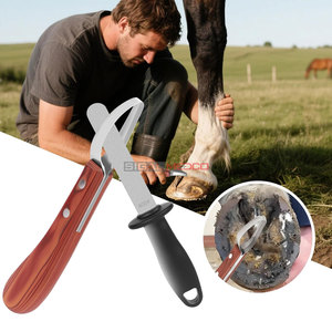 Hoof Knife with Built-in <b>Sharpener</b> High Carbon Steel <b>Blade</b> Professional Hoof Trimming Tool Durable <b>Sharpener</b> Hoof Knife - Product Image 3
