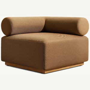 Single <b>sofa</b> made of teak wood with soft and durable cushions for outdoor or indoor use, good quality - Product Image 4