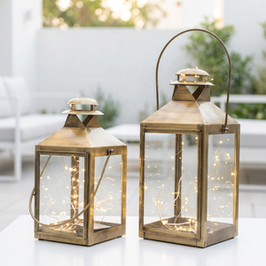 Latest <b>Brass</b> Antique Metal Candle <b>Lanterns</b> for Home and Patio Decoration Manufacturer from India - Product Image 1