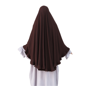 Manufacturer Well Made 13 Colors Islamic French Long Khimar Hijab Polyester for Prayer Ramadan - Product Image 2