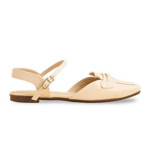 WN5392 Sandales à talons pour femmes Design dos ouvert en couleur blanche - Product Image 4