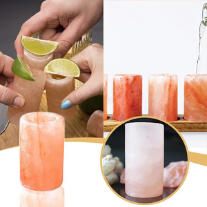 Verres à shot en sel de l'Himalaya rose naturel raffiné, prix de gros abordable, pour tequila - Product Image 2
