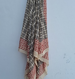 Hand Block Bagru Print <b>Sarong</b> Cover 100% Cotton Lightweight Breathable Long Cotton <b>Sarong</b> Pareo Floral Beach <b>Wrap</b> for Women Boho - Product Image 2