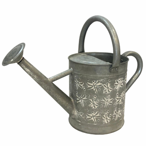Regadera de metal galvanizado de alta calidad con pico largo y patrón en relieve de diamantes para uso en interiores. - Product Image 5