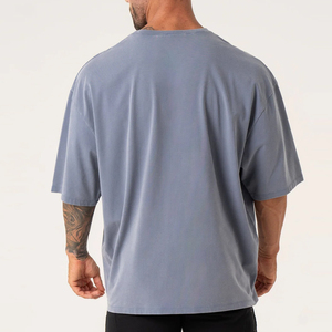 T-shirts pour hommes en coton lourd surdimensionné, streetwear, logo personnalisé, impression graphique de haute qualité, t-shirt surdimensionné pour hommes avec OEM ODM - Product Image 2