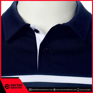 Vente directe usine personnalisée – T-shirts Polo de golf 100 % coton pour hommes, doux, vierges, col montant côtelé, respirants, motif Tie-Dye - Product Image 2