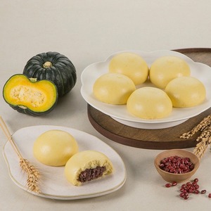 ขนมปังนึ่งไส้ถั่วแดงนุ่มหนึบ รสฟักทองหวาน ยี่ห้อมิลวอน สำหรับขายปลีกในร้านเบเกอรี่เกาหลี - Product Image 2