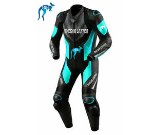 ชุดแข่งรถมอเตอร์ไซค์หนังแท้ ชุดมอเตอร์ไซค์หนังหนา ผลิตในประเทศปากีสถาน ชุดขับขี่มอเตอร์ไซค์ ชุดแข่งรถคุณภาพพรีเมียม Kangaroo - Product Image 1