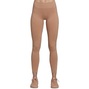 Leggings de sport côtelés extensibles taille haute pour femme, pour fitness, entraînement, gym et course à pied - Product Image 1