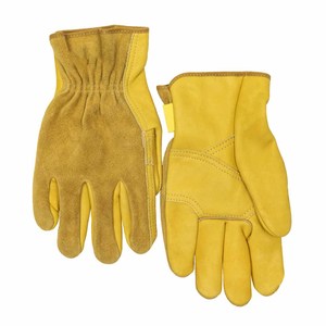 Gants de conducteur en cuir de vachette renforcé et cuir pleine fleur de haute qualité, gants de sécurité industriels robustes antidérapants, logo personnalisé - Product Image 1