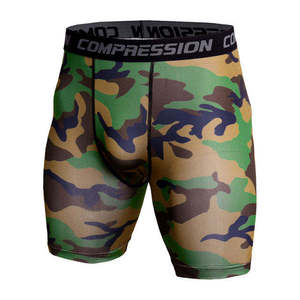 High Quality Base <b>Layer</b> Compression Shorts For Men Quick Dry Breathable Fitness Shorts Wholesale Heat Gear Sports Tights Pants - Product Image 2