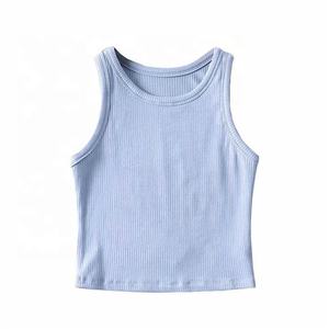 Top Corto Acanalado para Mujer, Diseño Personalizado, Ropa Deportiva, Ropa de Gimnasio, Top Corto de Secado Rápido - Product Image 2