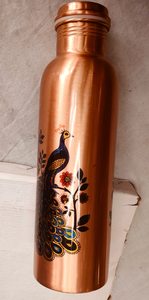High Quality Copper water Bottle <b>Designer</b> Copper Bottle Heavy-Duty Copper Outdoor Bottle At Best Price <b>By</b> SALEEM INTERNATIONAL - Product Image 5