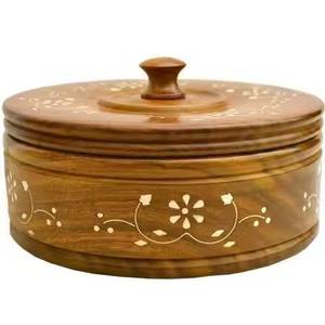 Calentador de Alimentos de Madera Plateada, Bandeja de Servicio para Buffet, Olla Caliente de Lujo, Plegable, Apilable, Ecológica, Contenedor de Alimentos, Vajilla - Product Image 2
