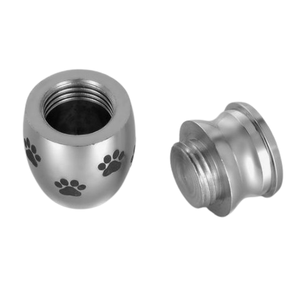 Funeral Memorial Cremation Urns Paw Print Aluminum Mini <b>Keepsake</b> Urns for Human <b>Pet</b> <b>Ashes</b> Best Price Funeral Urns - Product Image 4