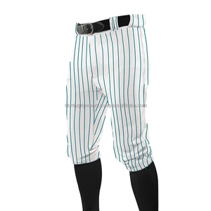 Pantalones Cortos Deportivos Unisex de Béisbol y Sóftbol con Rayas y Ribete, Transpirables, de Secado Rápido, Antibacterianos, para Adultos - Product Image 2