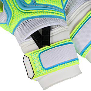 Football Goalkeeper Gloves Full Finger Non Slip Breathable Adjustable Wrist <b>Strap</b> Unisex PU Leather Finger Thumb Protection Pull - Product Image 2