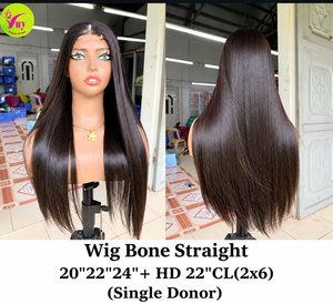 Perruques frontales en dentelle HD 2x6 VuyHair de luxe, cheveux humains vietnamiens lisses naturels, provenant d'un seul donneur - Product Image 5