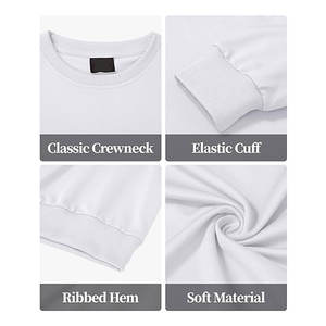 Sudaderas de Cuello Redondo para Hombre, Ligeras, de Manga Larga, Casuales, que Absorben la Humedad, Cómodas, de Mezcla de Algodón, Deportivas - Product Image 4