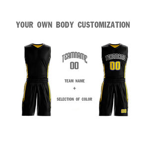 Conjunto de Camiseta y Pantalones Cortos de Baloncesto Personalizados de Alta Calidad para Hombre, Logotipo Personalizado, Impresión por Sublimación, Uniforme Deportivo Transpirable - Product Image 4