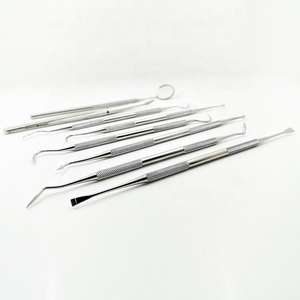 Kit de 8 Piezas de Instrumentos de Higiene Dental de Acero Inoxidable, Juego Profesional de Espejo y Sonda para Cuidado Bucal - Product Image 3