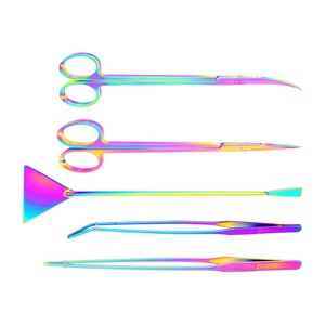 Kit d'outils d'aquascaping 5 pièces, outils pour plantes d'aquarium en acier inoxydable pour la plantation, la taille, la coupe et l'entretien des aquariums - Product Image 3