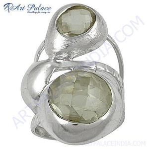 Anillo de Plata con Gemas de Cristal de Estilo Único y Moderno de Art Palace - Product Image 2