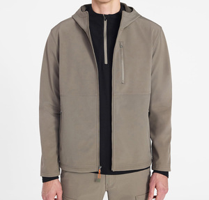 Multi Pocket <b>Men</b> Softshell <b>Jacket</b> <b>Smart</b> Phone Storage Sport Coat Utility Performance Athletic Outerwear Zip Up - Product Image 4