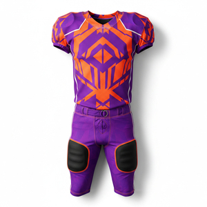Wholesale Custom American Football Uniform High Quality Sublimation Printed Team Gear Professional Player <b>Game</b> Set - Product Image 1