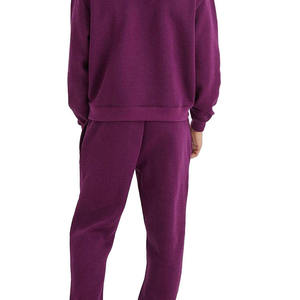 Survêtement à capuche pour homme, couleur unie, 100% coton, décontracté, manches longues, poids moyen, coupe régulière, pour l'automne, avec poches latérales - Product Image 4